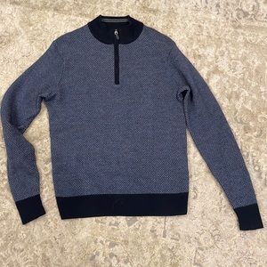 Peter Millar Crown Half Zip Sweater Merino Wool